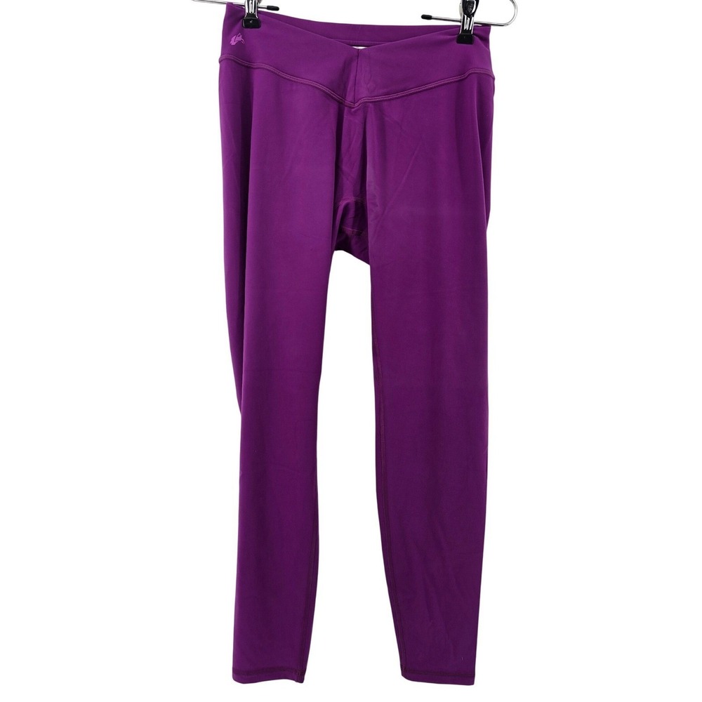 Alphalete Leggings Womens Large Purple Surface V-Front High Rise Yoga Activewear